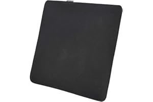 Amazon Basics Square Memory Foam Seat Cushion, 37.6 x 38 x 3 cm, Black