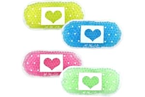 HI FINE CARE Kühlpads Kinder Kühlakku Kinder Gel, Kühlkissen Coolpack Kids, Wiederverwendbare Kühlpack Kalt und Warm Kompresse, für Weisheitszahn, Verletzungen, Juckreiz, Schwellung, 4 Stück