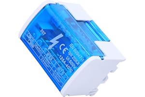 HYUDUO Morsettiera Scatola di distribuzione Su Guida Din, Connettore Universale Compatto per Cablaggio con Coperchio Antipolvere Trasparente 207 per Elettrici