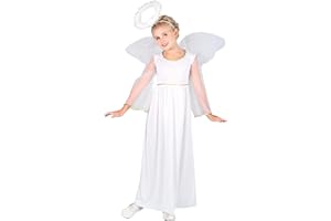 Wicked Costumes Girls Angel Costume for Christmas, Nativity, Panto, Fancy Dress Costume