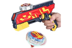 OBEST 3T6B Peonzas con Launcher, Gyro Burst Top Starter con Spinning Top Conjunto, Nuevo Spinner con Turbo Burst Lanzador, Niños Peonzas Juguetes