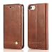 Cubix Apple iPhone 7 Case Leather Flip Cover for Apple iPhone 7 Classic Leather Wallet Cases Book Cover with Credit Card Slots Cash Pocket Stand Holder Magnet Closure Brown RS.999.00