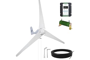 ECO-WORTHY 400W 12V generatore eolico kit di potenza con 20A 12/24V regolatore di carica ibrido per marine/famiglia/ibrido solare sistemi di energia eolica
