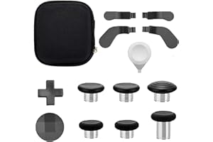 ZHONGSHUANG 13 in 1 Metal Thumbsticks for Xbox Elite Controller Series 2 Accessories - Paddles, Trigger Buttons Kit for Xbox One