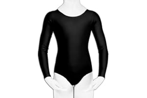 Crazy Chick® New Girl Children Ballet Dance Leotard Bodysuit Gymnastics Long Sleeved Dancewear Fancy Dress UK Age 3-13 Year