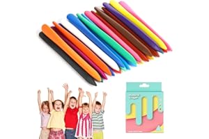 Aolso Zmywalne Kredki dla Maluchów, 24 Kolory Nietoksyczne, Kredki do Rysowania i Rzemiosła, Długopisy Kreślarskie dla Dzieci 1-6 Lat