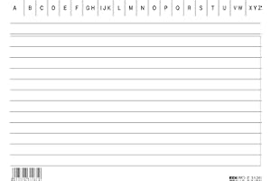EDIPRO - E3126VE - 100 schede rigate verde f.to 10,5x15