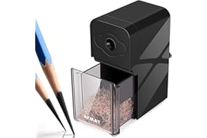 ‎AFMAT AFMAT Schreibtisch-Anspitzer, Bleistiftspitzer mit Langer Spitze,8-20 mm Lange Bleistiftspitzen,Verstellbare Punkte, Professionelle Bleistiftspitzer,für φ6-8,2 mm Kohle Zeichen Skizzen Buntstifte PS10