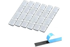 Bavooty Car Wheel Balancing Weights,Self Adhesive Wheel Balance Weights,5G+10G X 6Strips 60G/2.12Oz,Adhesive Wheel Hub Balancing for Wheel Balancing,Drapery Curtain Weights,Various Hobbies and Crafts