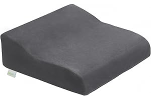 Bodyprotect Aufstehhilfe Sitzerhöhung 40 x 40 x 13 cm, Anti-Rutsch, festes Sitzkissen, Ökotex 100, Waschbar, grau, Made in EU, grau