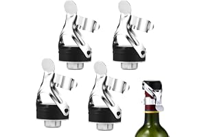 4 st. flaskförslutningar med spak, vakuumförslutning, universal flaschöls, champagnestopp, vakuumförseglade champagnekoppar