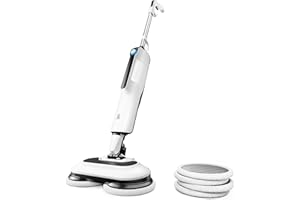 Avalla T-30 Serpillère à vapeur automatique et puissante | Nettoyage facile avec super chaleur de 140 °C | Brosses doubles rotatives pour sols durs, cuisines et salles de bains