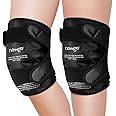 NEWGO Ice Pack for Knee Replacement Surgery, Reusable Gel Cold Pack Wrap Around Entire Knee for Knee Injuries, Pain Relief, Swelling, Bruises (2Pack Black)