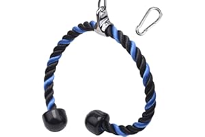 XYZDOUBLE Corde Triceps des Sports Musculation des Triceps Nylon Poignées Antidérapantes de Dorsal, Biceps, Triceps, Gym ou Maison