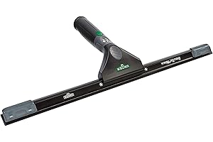 UNGER ErgoTec Ninja myjka do okien 40° (szerokość 45 cm, ergonomiczny uchwyt, z miękką gumą, dwie gumowe pozycje, ściągaczka do okien z funkcją wychylenia) EN450