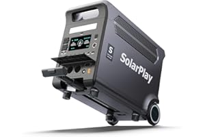 CELLPLAY SolarPlay Q3600 Estación de Energía Portátil, Generador Solar Incluir Salida CA 3600W (Pico 5500W), Batería LiFePO4 3840Wh, Respaldo para Hogar, Acampadas y Autocaravanas