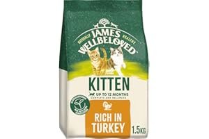 James Wellbeloved Hypoallergenic Dry Cat Food for Kitten Turkey 1.5 kg