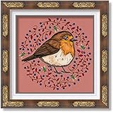 Tolle Geschenkidee: Rotkehlchen /// Hochwertiger Druck ohne Rahmen