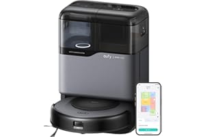 eufy Omni C20, Robot Vacuum Cleaner with Mop, All-in-One Station,7,000 Pa Powerful Suction, Ultra-Slim, Auto Emptying, Washing and Drying for Hands-Free Cleaning, Mop Lifting and Carpet Detection