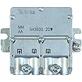 Répartiteur TV Televes Mini Easyf 2D – 2 Sorties, 5-2400 MHz, Perte 4,3/4 DB, Pour Installations Discrètes