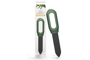 Candeo Zigbee Soil Sensor, Green | Indoor Plant Moisture & Air Temperature Monitor | Smart Life App Tracks Data | Compatible with SmartThings, ZHA & Hubitat | Compact, Long Battery Life & Easy Setup