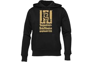 Newtee Augustiner Bräu Unisex Schwarz Hoodie Männer Frauen