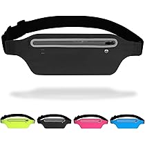 Marsupio Sportivo Regolabile - Per Uomo E Donna, Nero, Ideale Per Corsa E Escursionismo - Foto 8