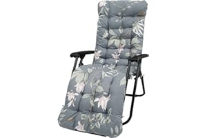 Deuson Poduszki na leżaki, poduszka na ławkę, na zewnątrz, patio, podkładka na leżak, antypoślizgowa poduszka na leżak, poduszka na ławkę, do ogrodu, na patio, plażę, wysokie oparcie, fotel