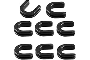 TCMI Harley Plaque latérale pour Porte-Bagages avec œillets pour Harley Touring Sissy Bar 1987-2024, pièce pour 52682-09, (Noir #8)