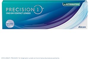 PRECISION 1 PRECISION1 for Astigmatism Lentes de contacto tóricas de reemplazo diario, Pack de 30, R 8.5 mm, D 14.5 mm, cilindro 0.75, eje 180, -4.75 Diopt