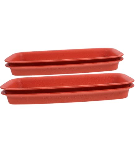 Soucoupe Rectangulaire Pour Jardinière - Marron Foncé, 50 Cm, Compatible Avec Bac à Fleurs Anthea