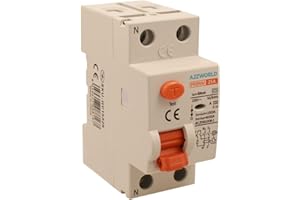 A2ZWORLD Interruttore Differenziale Puro Tipo A 30mA 25A, RCCB Classe A 30mA 2P, 1P+N 2 Poli 6kA 220V, Occupa 2 Moduli DIN