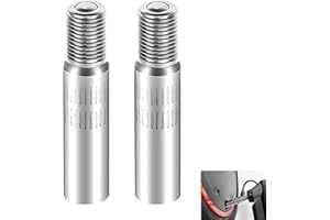 KMUQSHY 2 Pièces Extension de Valve de Pneu 39mm en Alliage d'Aluminium, Rallonge Valve Pneu Trottinette, Adaptateur Gonflage pour Xiaomi M365, Trottinette Électrique, Dualtron, Moto, Camion, Anti-Fuite