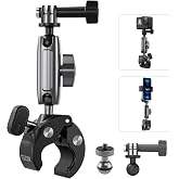 TELESIN Motorcycle Handlebar for Bicycle Mounting Clamps GoPro Hero 13 12 11 10 9 DJI OSMO Action 5 Pro 4 3 Insta360,360&deg; &Ccedil;
