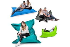 ‎BUBIBAG BuBiBag XXL Sitzsack, Outdoor Sitzsäcke für Kinder und Erwachsene, Bodenkissen Beanbag Fatboy wetterfest (Petrol 145x100cm)