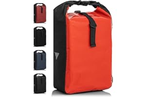 Büchel Borsa da bici per portapacchi I idrorepellente e resistente fino a 10 kg I Borsa da bici per portapacchi in tela cerata, borsa da portapacchi, borse da bici posteriori