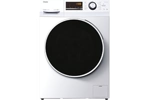 Haier 636 Series HWD100-BP14636NIB- Lavadora secadora, Capacidad 10KG + 6KG de secado, Función vapor, Motor Inverter, Tecnología Antibacterias,Fin en diferido, 1400 RPM, 16 Programas,Clase AE
