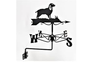 Espira Springer Spaniel Dog Black Mini Weathervane