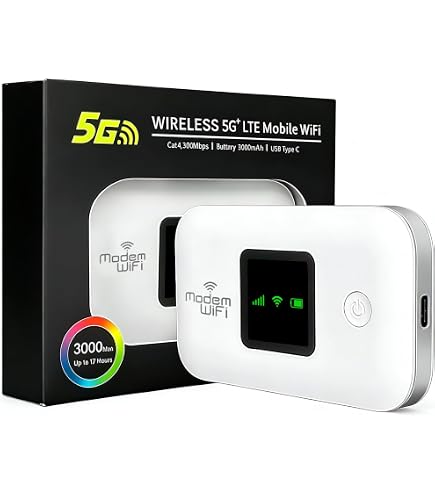Huawei E5573bs-322 4G Router Wi-Fi Portatile Ricondizionato – 150 Mbps, Sbloccato, Fino A 10 Dispositivi, Bianco