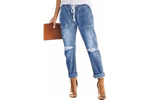 Alaster Queen Jeans Femmes Casual Jeans Taille Haute Baggy Jeans Femmes Breaking Knee Jeans