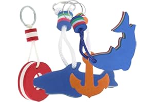 WIDESMART Eva Delfino Portachiavi Barca Galleggiante