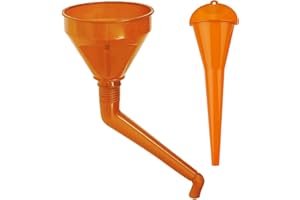 XINSHENG Set di imbuti universali, imbuto di plastica ad angolo retto Imbuto lungo portatile per olio per motori a benzina con beccuccio e filtro staccabili per moto, auto, macchine agricole, automobili