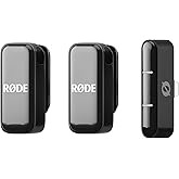 R&Oslash;DE Wireless Micro - Compact Wireless Microphone set Compatible with Smartphone and Computer, Charging Box, Two transmitters, One receiver,