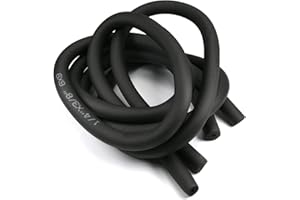 Othmro Wąż piankowy izolacja rury klimatyzatora rura termoizolacyjna czarna 6 mm x 9 mm x 1,8 m 2 szt