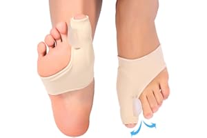 WCHIUOE Orthèses Hallux Valgus, 1 paire Séparateurs d'Orteils en Gel Protecteur pour Soulager la Douleur, Hammer Toe, Bunion, Hallux Valgus Correction