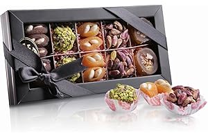 ‎MALATYA PAZARI PALANCI Palanci | Rayiha Pralinen | Gesunde Snacks 200 gr. | Vegane Süßigkeiten Mix | zuckerarm | getrocknete Aprikosen, Pistazien, Mandeln,Walnüsse in Traubensirup | Trockenfrüchte | Geschenkset Geschenk