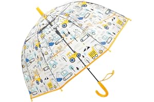 GENERIC Kids Bubble Umbrella - Transparent Dome Canopy for Children's Safety | Windproof & Auto-Open Design | Toddler Umbrella for Girls & Boys
