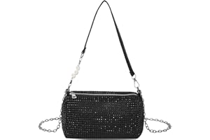 DMNQ Clutch Silber Damen-Clutches Tasche Glitzer Tasche Silber Glitzer Tasche Clutch Silber Glitzer Silberne Tasche Damen-Clutches Tasche Glitzer Tasche Silber Glitzer Tasche Mit Duftender Tee(Schwarz)