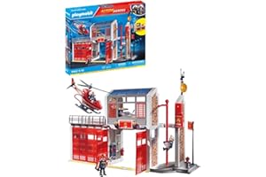 PLAYMOBIL City Action 9462 Große Feuerwache mit Soundeffekten, Ab 5 Jahren