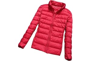 PEUIGNAO Plumifero Ultraligero Mujer Chaqueta Plumas Ligeros Mujer Plumífero Ligero Mujer Talla Grande Anorak Mujer Plumon Puffer Jacket Plumiferos Cazadora Pluma Plumones Abrigo Acolchado Down Jacket Mujer